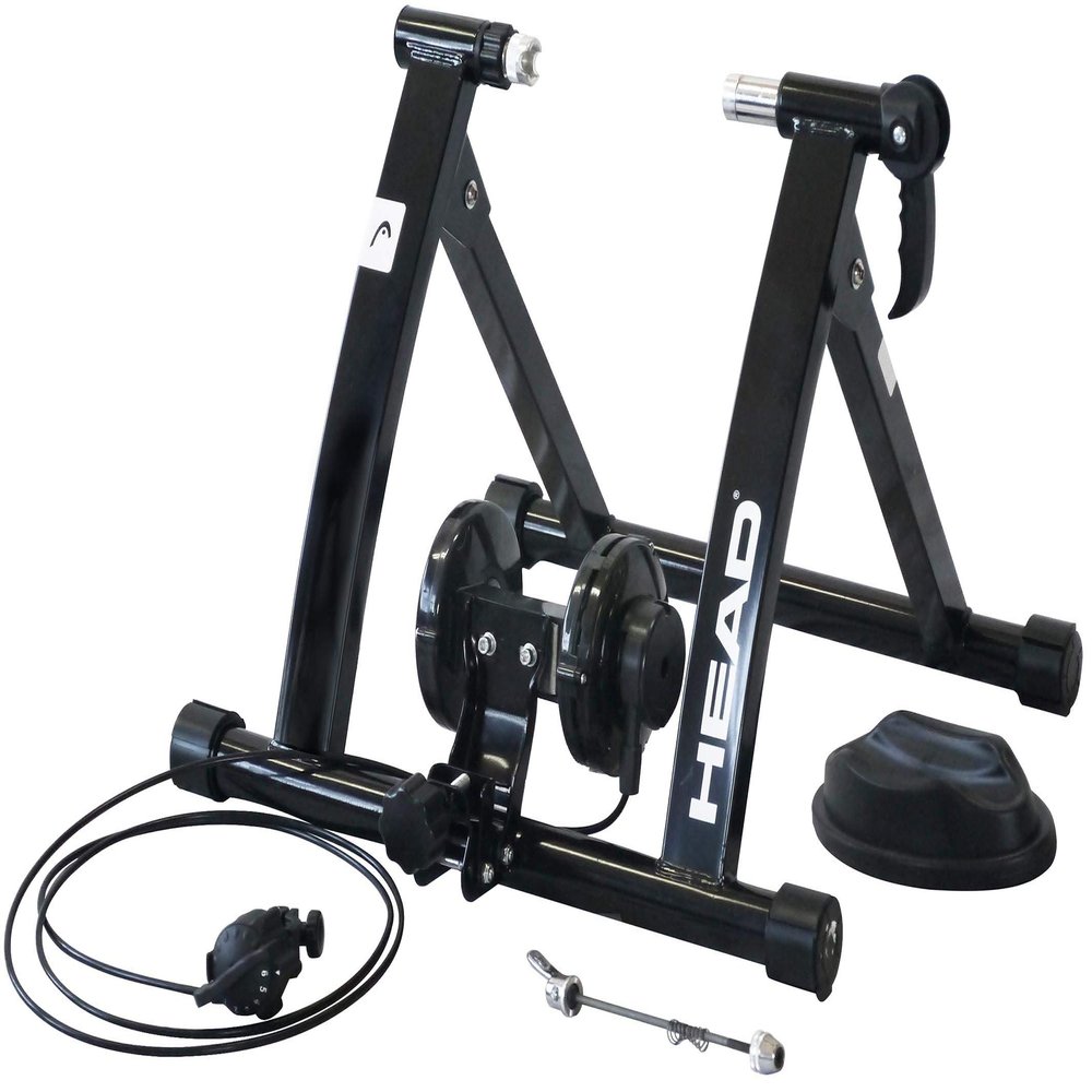 Head Bike Trainer 6 Levels Load Adjustment, Foldable, 26-28 Inches, Bicycle TQJS-05, Black