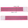 X AUTOHAUX 4 Pcs Reflective Bands for Ankle Reflective Slaps High Visibility Night Safety Cycling Riding Reflector Tape Pink view 4