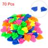X AUTOHAUX 70pcs Bike Bicycle Wheel Spoke Bead Decoration Heart Shaped Plastic Bead Clip Multicolor view 3