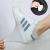N A Boots Waterproof Shoe Cover Silicone Material Unisex Overshoes Reusable Protectors Rain Boots Non-Slip Washable Material Unisex (Blank, Large) view 2