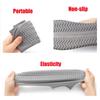 N A Boots Waterproof Shoe Cover Silicone Material Unisex Overshoes Reusable Protectors Rain Boots Non-Slip Washable Material Unisex (Blank, Large) view 3