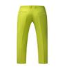UNINUKOO Mens Dress Pants Slim Fit Solid Color Skinny Trousers Classic Business Casual Wedding Suit Pants US Size 32W x 31L Grass Green view 2