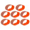X AUTOHAUX 8pcs Reflective Bands for Arm Reflective Armbands High Visibility Night Cycling Riding Reflector Tape Straps Bracelet Orange view 1