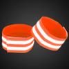 X AUTOHAUX 8pcs Reflective Bands for Arm Reflective Armbands High Visibility Night Cycling Riding Reflector Tape Straps Bracelet Orange view 3