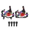 Hydraulic Disc Brake, HB-100 Bike Aluminium Alloy Mechanical Disc Brake Front Rear Mountain Disc Brake Assembled Set(colorful) Hydraulic Disc Brakes Hydraulic Disc Brakes view 1