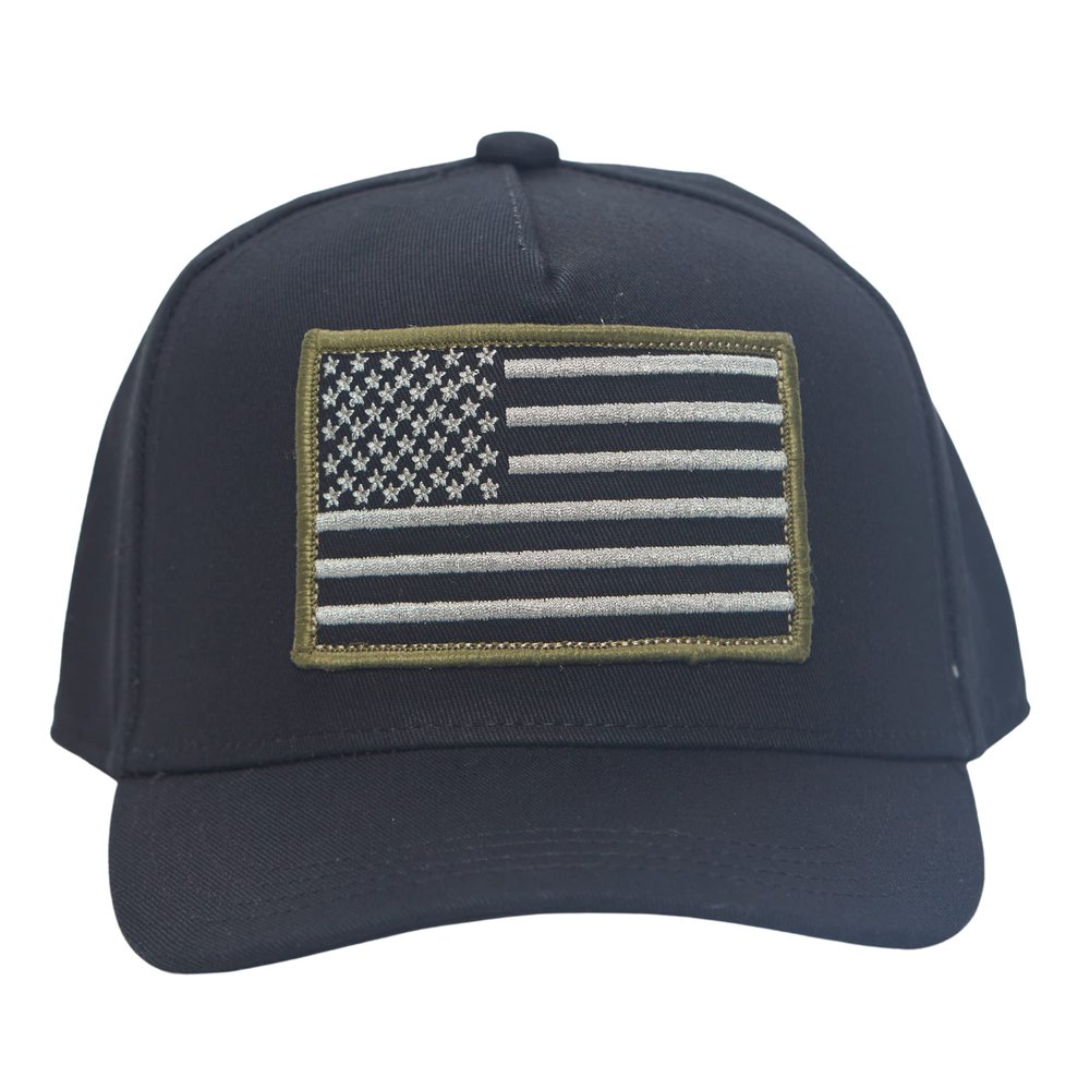 Knuckleheads Little Threads Toddler Boys Outfits Patriotic Old Glory Best Bills with Stars Gorras Lids Branded USA Classis Fitted Youth Baseball Trucker Flag Cap (XS 6-12 Months, USA Green)