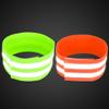 X AUTOHAUX 4pcs Reflective Bands for Arm Reflective Armbands High Visibility Night Cycling Riding Reflector Tape Straps Bracelet Green Orange view 3