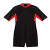 FEESHOW Women's Mens One Piece Rash Guard Full Body Swimsuit Wetsuit Sun Protection Dive Skin Surf Suit Red XL view 2