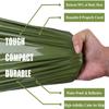 Mezonn Emergency Sleeping Bag Survival Bivy Sack Use as Emergency Blanket Lightweight Survival Gear for Outdoor Hiking Camping Keep Warm After Earthquakes, Hurricanes and Other disasters (Green Set) view 2