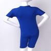 QinCiao Kids Boys One Piece Rash Guard Swimsuit Short Sleeve Water Sports Swimwear Sun Protection Bathing Suit Blue 10-12 view 4