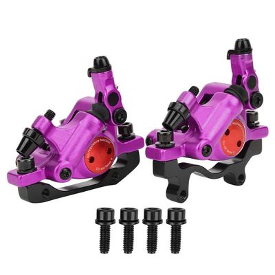 Tbest Hydraulic Disc Brake, HB-100 Aluminium Alloy Mechanical Disc Brake Front Rear Mountain Disc Brake Assembled Set() Riding Shelves and Storage Supplies Road Brake