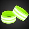 X AUTOHAUX 8pcs Reflective Bands for Arm Reflective Armbands High Visibility Night Cycling Riding Reflector Tape Straps Bracelet Green view 3
