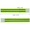 X AUTOHAUX 8pcs Reflective Bands for Arm Reflective Armbands High Visibility Night Cycling Riding Reflector Tape Straps Bracelet Green view 4
