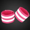 X AUTOHAUX 8 Pcs Reflective Bands for Wrist Reflective Wristbands High Visibility Night Safety Cycling Riding Reflector Tape Straps Bracelet Pink view 3