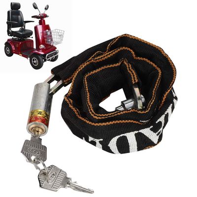 Motorcycle Chain Lock, Anti-Theft Chain Lock, Great Bike Safety Tool, Bike Wheelchair Lock Scooter Lock Chain Bike Lock for Road Bike Mountain Bike