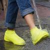 N A Boots Waterproof Shoe Cover Silicone Material Unisex Overshoes Reusable Protectors Rain Boots Non-Slip Washable Material Unisex (Yellow, Large) view 2