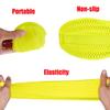 N A Boots Waterproof Shoe Cover Silicone Material Unisex Overshoes Reusable Protectors Rain Boots Non-Slip Washable Material Unisex (Yellow, Large) view 3