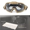 PAIRSOFTWIN Airsoft Tactical Goggles with Fan Anti Fog and 2 Lens view 2