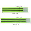 X AUTOHAUX 4pcs Reflective Bands for Wrist Ankle Reflective Wristbands Slaps High Visibility Night Cycling Riding Reflector Tape Straps Bracelet Green view 4