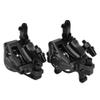 Hydraulic Disc Brake, HB-100 Bike Aluminium Alloy Mechanical Disc Brake Front Rear Mountain Disc Brake Assembled Set(black) Hb-100 Hydraulic Brakes view 3