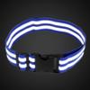 X AUTOHAUX 2 Pcs Reflective Bands for Waist Reflective Belts High Visibility Night Safety Cycling Riding Reflector Tape Blue view 3