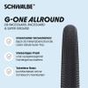 Schwalbe Unisex's G-ONE Allround Cycle Tyre, Black, 28x1.35 view 2