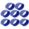 X AUTOHAUX 8pcs Reflective Bands for Arm Reflective Armbands High Visibility Night Cycling Riding Reflector Tape Straps Bracelet Blue view 1