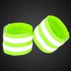 X AUTOHAUX 4 Pcs Reflective Bands for Wrist Reflective Wristbands High Visibility Night Safety Cycling Riding Reflector Tape Straps Bracelet Green view 3