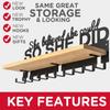 iBobbish Premium Medal Hanger Display Trophy Shelf,She believed she could SO SHE DID Upgraded Trophy and Medal Display Shelf for Wrest,gymanstics,Race,Soccer view 4