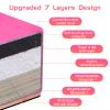 FC FUNCHEER 8FT Folding Balance Beam Gymnastics Beam Wood core Floor Beam with Anti-Slip Bottom Stainless Hinge and Carrying Bag  (Polyester, Light Pink) view 3