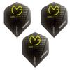 Winmau Prism Delta Pro Player Michael Van Gerwen Dart Flights, MvG Black Logo, 100 Micron Extra Strong (3 Sets - 9 Flights) view 1