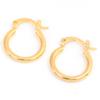 24K Gold Color Hoop Earrings Fashion New Model Earrings Dubai Ethiopian African Jewelry view 1