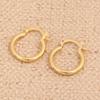 24K Gold Color Hoop Earrings Fashion New Model Earrings Dubai Ethiopian African Jewelry view 2