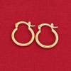 24K Gold Color Hoop Earrings Fashion New Model Earrings Dubai Ethiopian African Jewelry view 4