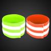 X AUTOHAUX 4 Pcs Reflective Bands for Wrist Reflective Wristbands High Visibility Night Safety Cycling Riding Reflector Tape Straps Bracelet Green Orange view 3
