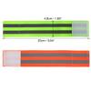 X AUTOHAUX 4 Pcs Reflective Bands for Wrist Reflective Wristbands High Visibility Night Safety Cycling Riding Reflector Tape Straps Bracelet Green Orange view 4