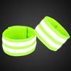 X AUTOHAUX 4 Pcs Reflective Bands for Ankle Reflective Slaps High Visibility Night Safety Cycling Riding Reflector Tape Green view 3
