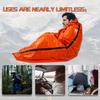 Mezonn Emergency Sleeping Bag Survival Bivy Sack Use as Emergency Blanket Lightweight Survival Gear for Outdoor Hiking Camping Keep Warm After Earthquakes, Hurricanes and Other disasters (Orange Set) view 4