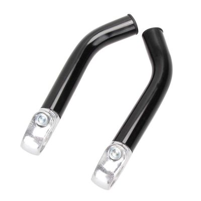 1 Pair Bicycle Handlebar Grips with Extended Bar End Support,MTB Mountain Bike Cycling Handlebar Handle Bar Ends Aluminum Bicycle Accessories,Black