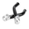 1 Pair Bicycle Handlebar Grips with Extended Bar End Support,MTB Mountain Bike Cycling Handlebar Handle Bar Ends Aluminum Bicycle Accessories,Black view 2