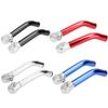 1 Pair Bicycle Handlebar Grips with Extended Bar End Support,MTB Mountain Bike Cycling Handlebar Handle Bar Ends Aluminum Bicycle Accessories,Black view 4