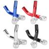 1 Pair Bicycle Handlebar Grips with Extended Bar End Support,MTB Mountain Bike Cycling Handlebar Handle Bar Ends Aluminum Bicycle Accessories,Red view 4