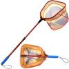 YVLEEN Kids Fishing Net for Lakes - Minnow Nets for Kids - Aluminum Collapsible Telescopic Fishing Pole Handle and Nylon Mesh Small Fishing net - Butterfly Nets for Kids Outdoor Playing view 1