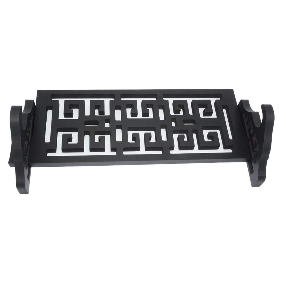 XMRISE Sword Holder Wall Mount Katana Samurai Stand Bracket Hanger Rack Classical Chinese Hollow Carving 1-Tier