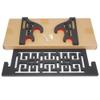XMRISE Sword Holder Wall Mount Katana Samurai Stand Bracket Hanger Rack Classical Chinese Hollow Carving 2-Tier view 3