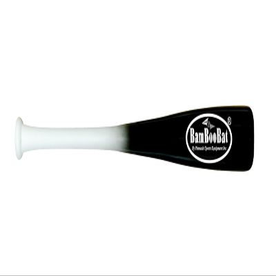 BAMBOOBAT by Pinnacle Sports Equipment INC. Adult Baseball/Softball 18" (21") One Hand Training Bat, White Handle/Black Barrel, 21"