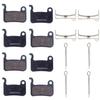 4 Pairs Organic Resin Bike Bicycle Disc Brake Pads for Shimano Deore XT M765 M775 M776 XTR M965 M966 M975 LX M585 T665 SLX M665 M535 M595 M596 Hone M601 S500 S501 Saint M800 M545 R505 T605 view 1