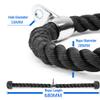 Fitness Nylon Pull Rope, Heavy Duty Coated Nylon Rope with Solid Rubber Ends, Universal Triceps Rope Pull-Down, Bicep Cable, for Fitness, Strength Training,Yellow view 2