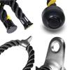 Fitness Nylon Pull Rope, Heavy Duty Coated Nylon Rope with Solid Rubber Ends, Universal Triceps Rope Pull-Down, Bicep Cable, for Fitness, Strength Training,Yellow view 4