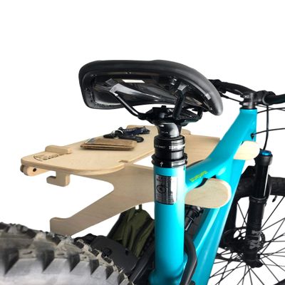 Birch Wood Horizontal Bike Wall Mount/Bike Wall Rack/Bike Hanger for In-Home and Garage Bike Storage - Grassracks Rackcycle (1 Bike, Birch)